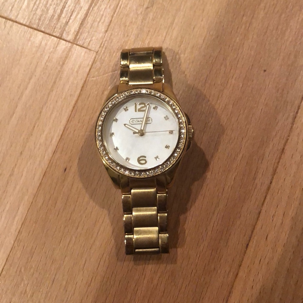 Coach Gold Crystal Watch